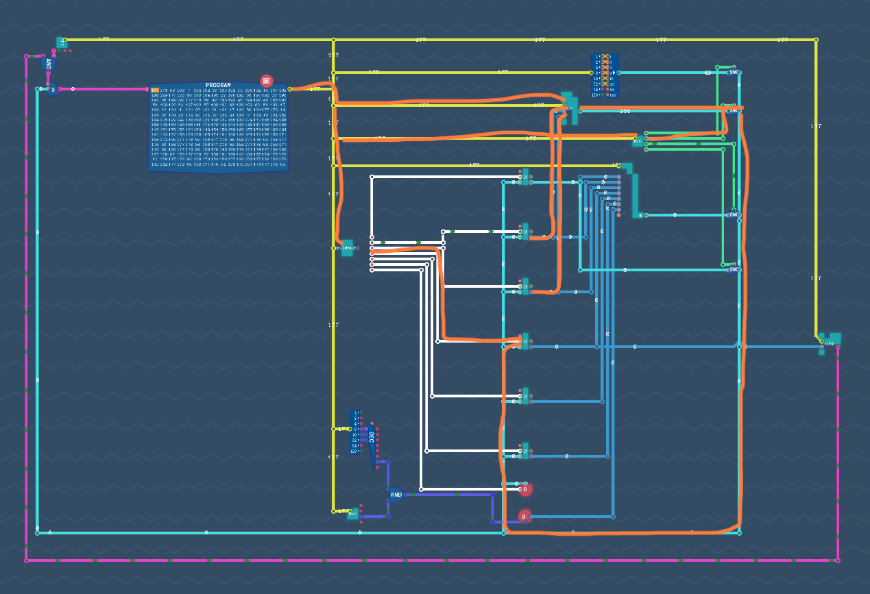 CPUが命令を解釈して実行する図