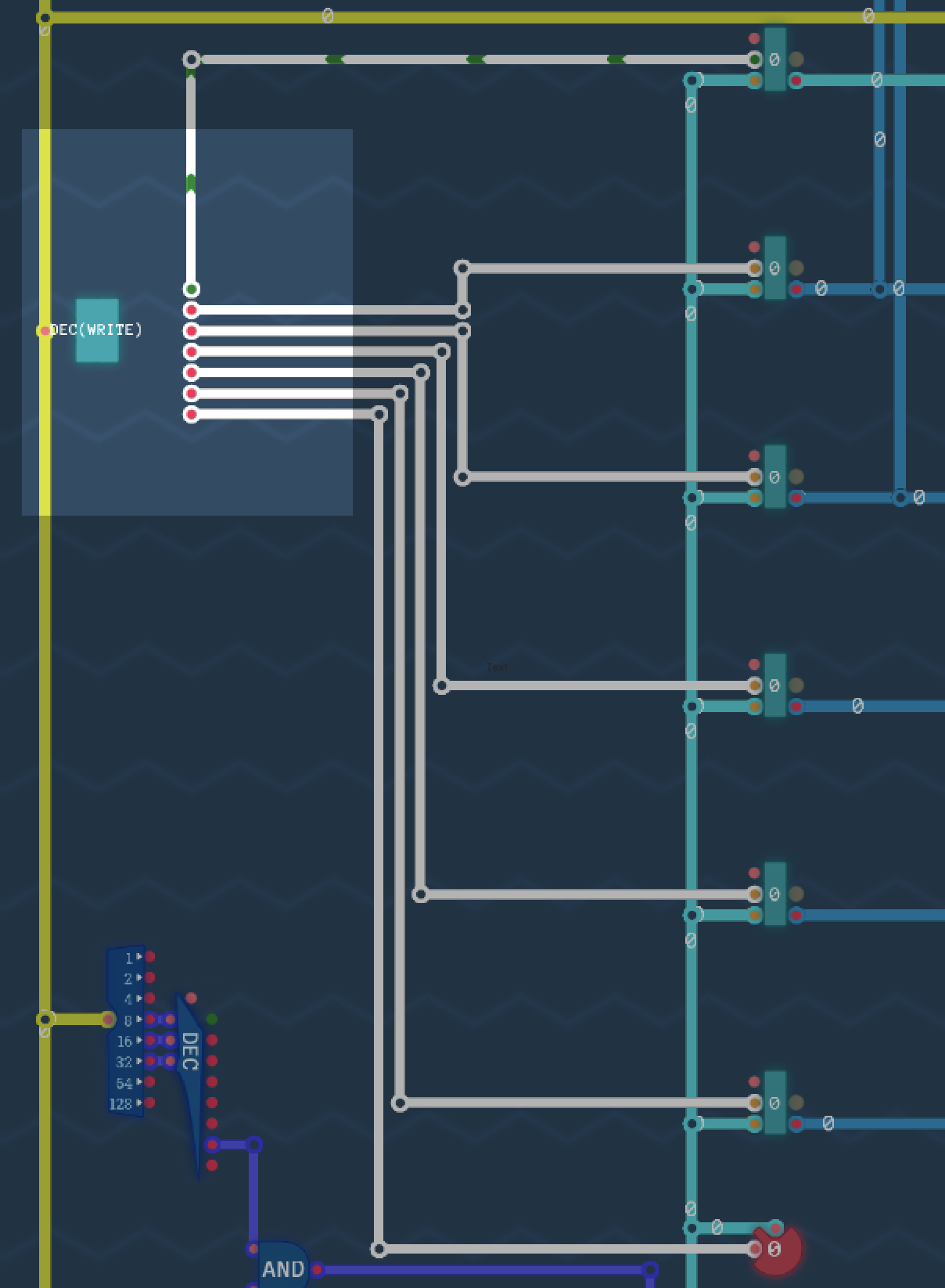 書き込みを制御する部品の回路図